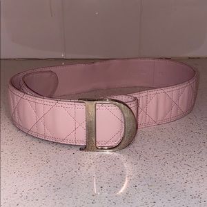 pink discontinued dior belt